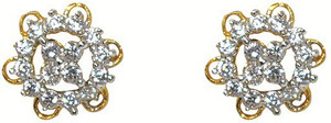 MP Fine Jewellery Stylish Pair Of Tops Zircon Alloy Stud Earring