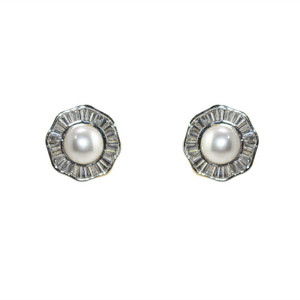 MP Fine Jewellery Sparkling Pair Of Tops Zircon Alloy Stud Earring