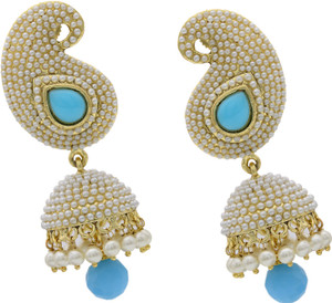 Hyderabad Jewels Beautiful Pearl Copper Jhumki Earring