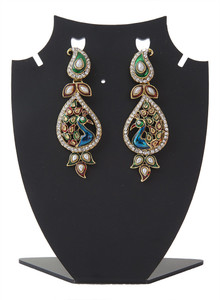 Aaina Home Decor Fancy Copper Drop Earring