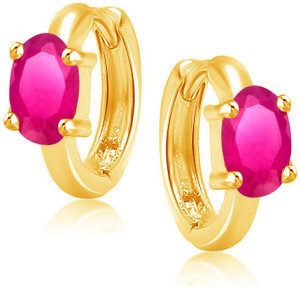 VK Jewels Single Stone Cubic Zirconia Alloy Huggie Earring