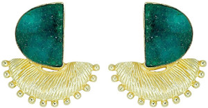 Zaveri Pearls Vogue Brass Stud Earring