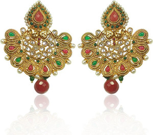 MP Fine Jewellery Fashionable Pair Of Tops. Zircon Alloy Chandbali Earring