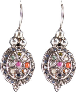 Serebroarts Spring Sparkle Sapphire Silver Dangle Earring