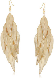 VK Jewels Multi Leafy Pattern Alloy Dangle Earring