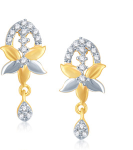 VK Jewels Dream Flower Cubic Zirconia Alloy Drop Earring