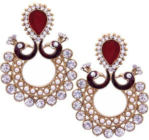 Styylo Fashion Bollywood Style Zircon Alloy Chandbali Earring