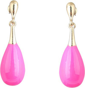 Waama Jewels Antique Gold Plated Dangle & Drop For Women Pearl Brass Drop Earring