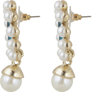 Inaya Designer Cubic Zirconia Brass Drop Earring