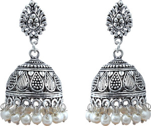 Waama Jewels Silver Plating christmas beauty and fashion Brass Jhumki Earring
