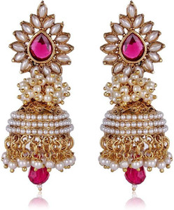 Styylo Fashion Diva Style Pearl Alloy Jhumki Earring
