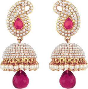 Styylo Fashion Diva style Pearl Alloy Jhumki Earring