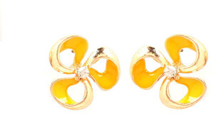 GoldNera Floral Juice Alloy Stud Earring
