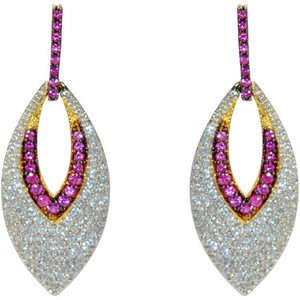 MP Fine Jewellery Lovely Pair Of Tops Zircon Alloy Drop Earring