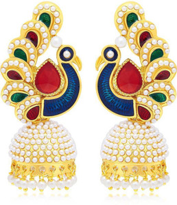 Angel In You Diva Style Zircon Copper Jhumki Earring