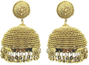 GoldNera Big Size Alloy Jhumki Earring
