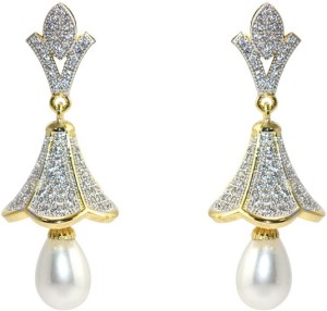 MP Fine Jewellery Exclusive Pair Of Tops Zircon Alloy Drop Earring