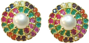 Vinayak navaratan Pearl Alloy Stud Earring