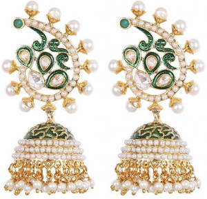 Rajwada Arts Brass Jhumki Earring