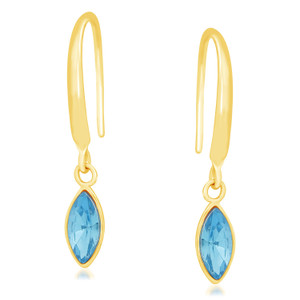 VK Jewels Sky Blue Drop Alloy Dangle Earring