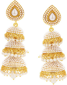 Sukkhi Pleasing Jhumki Gold Plated Alloy Jhumki Earring