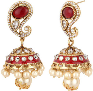 Jewels Guru Diva Stytle Pearl Alloy Jhumki Earring
