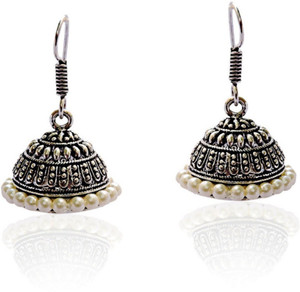 Crazytowear Pearl Studded casual wear Alloy Jhumki Earring