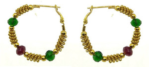 GoldNera Spring Alloy Hoop Earring