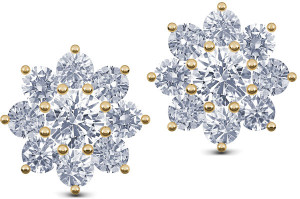 CaratLane Snowflake 9 Stone Yellow Gold 18kt Diamond Stud Earring Price in India Buy CaratLane Snowflake 9 Stone Yellow Gold 18kt Diamond Stud Earring online at Flipkart