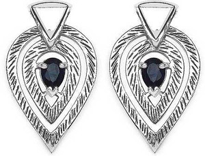 Johareez Spring Cubic Zirconia Sterling Silver Dangle Earring