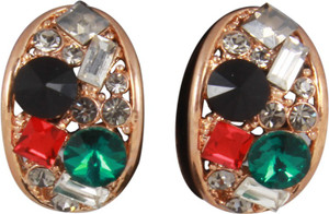 Jazz Jewellery Fancy Style Multicolor AD Stone Set For Alloy Stud Earring