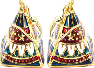 Waama Jewels Gold plating Women Decoration handmade Pearl Brass Jhumki Earring