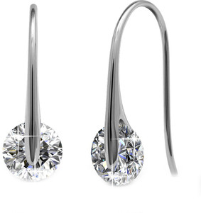 Yellow Chimes Crystal Drop Swarovski Crystal Metal Dangle Earring