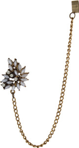 Fayon Gold Funky Stone Alloy, Resin Cuff Earring