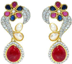 MP Fine Jewellery Multicolor Tops Cubic Zirconia Alloy Drop Earring