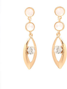 GoldNera Monalisa Eye Design Alloy Dangle Earring