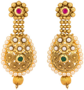 Rajwada Arts Modern Style Brass Drop Earring