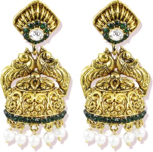 Zaveri Pearls Sparkling Zinc Jhumki Earring