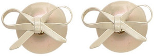 FemNmas Double Sided Bow Pearl Alloy Stud Earring