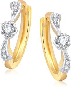 VK Jewels Pretty Cubic Zirconia Alloy Huggie Earring
