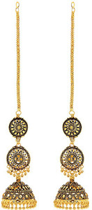 GoldNera Antique KaanCain Alloy Jhumki Earring