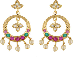 Aarushi Traditional Cubic Zirconia Alloy Chandbali Earring