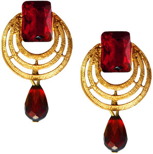 Being Women Round Design stone studded fashion Alloy Drop Earring