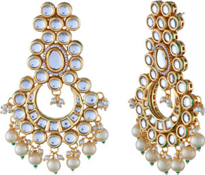 Tatva Kundan Copper Chandbali Earring