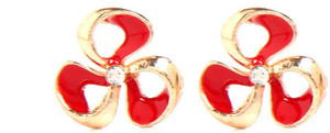 GoldNera Floral Drama Alloy Stud Earring