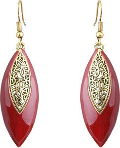 Waama Jewels Antique Gold Plated Dangle & Drop For Women Cubic Zirconia Brass Drop Earring