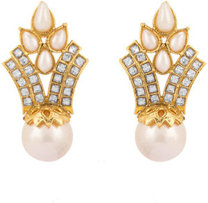 Rajwada Arts Fusion Style Brass Stud Earring