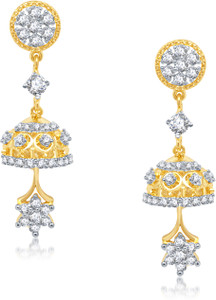 VK Jewels Cubic Zirconia Alloy Jhumki Earring