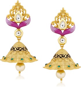 VK Jewels Traditional Look Alloy Jhumki Earring