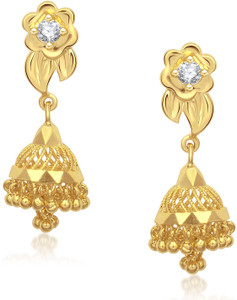 VK Jewels Traditional Cubic Zirconia Alloy Jhumki Earring